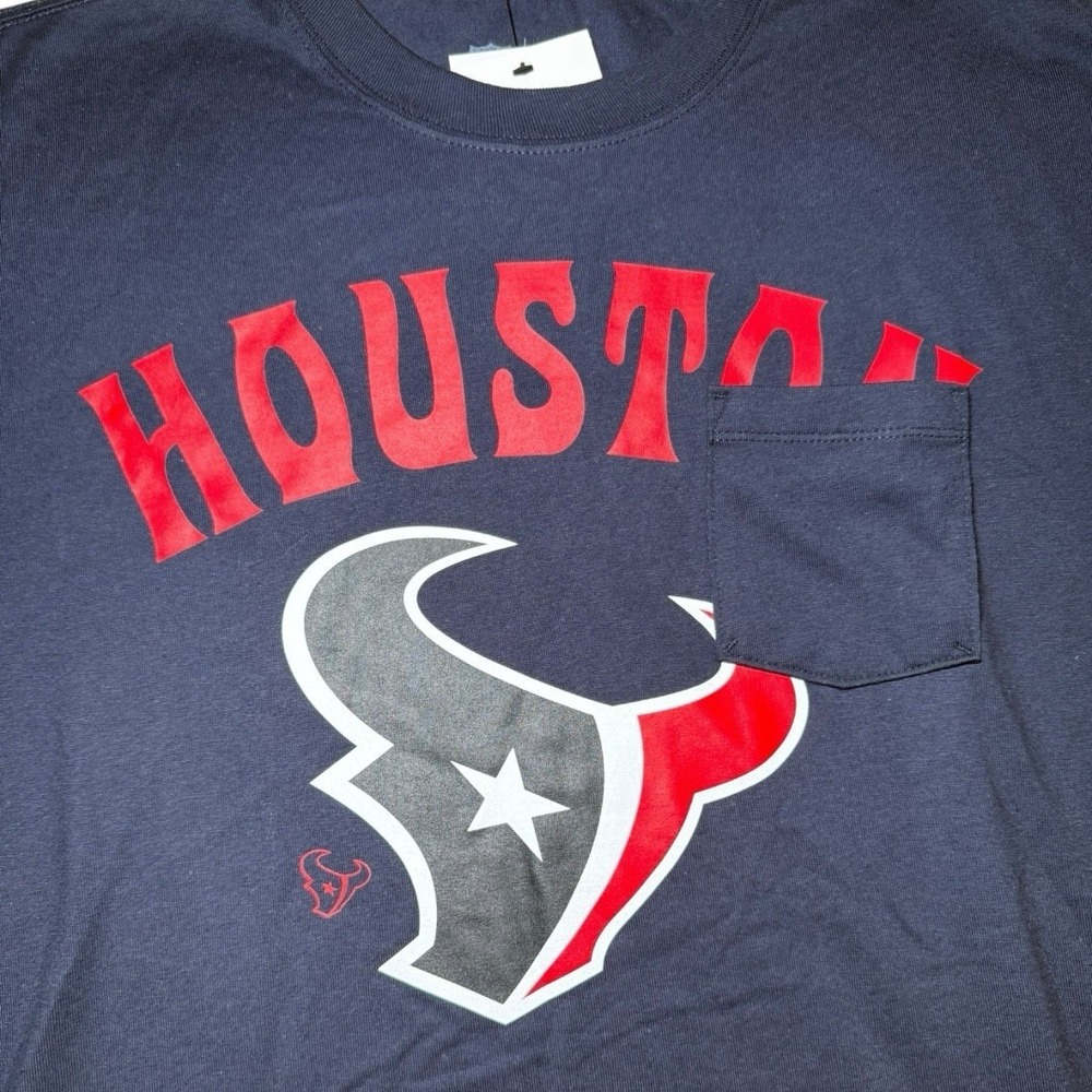 Nike Houston‎ Texans Loose Fit Rewind Pocket Shirt Men's Large Navy Blue - Picture 4 of 8